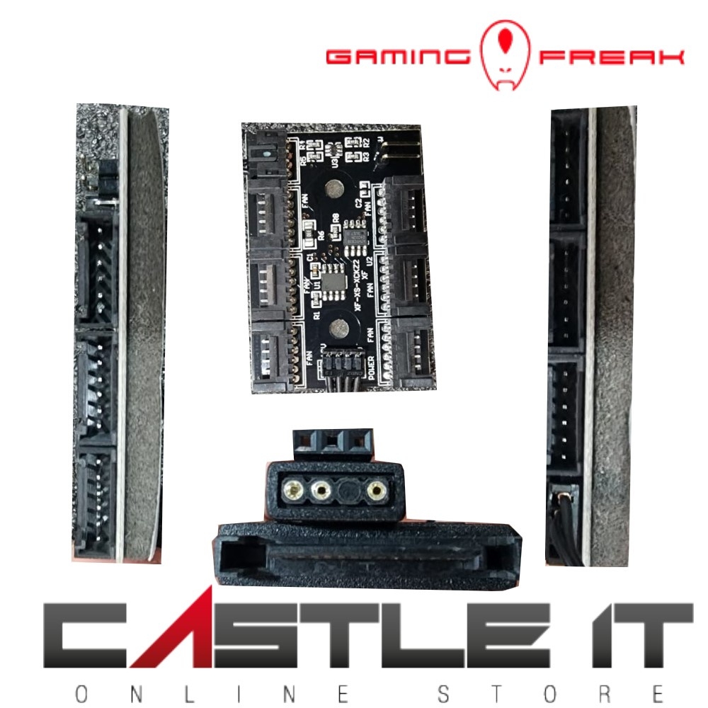 GAMING FREAK Fan Hub Controller ARGB RGB 6pin 6port Motherboard