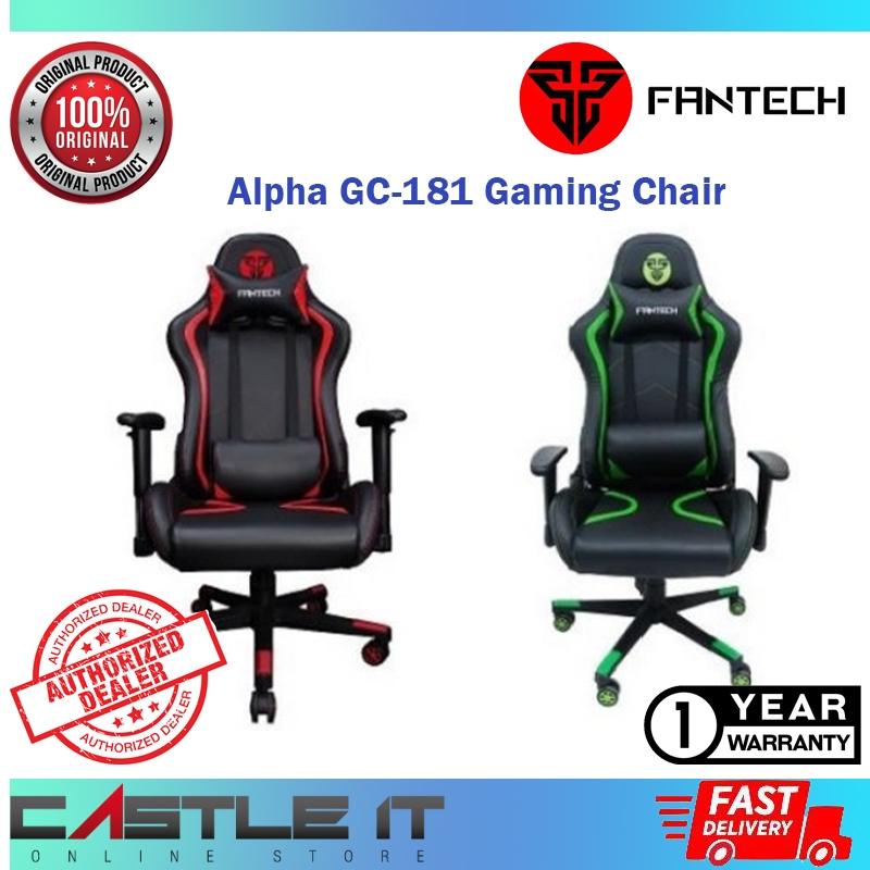 Fantech Alpha GC-181 SEAT GAMING CHAIR (Green/Red) (GC181