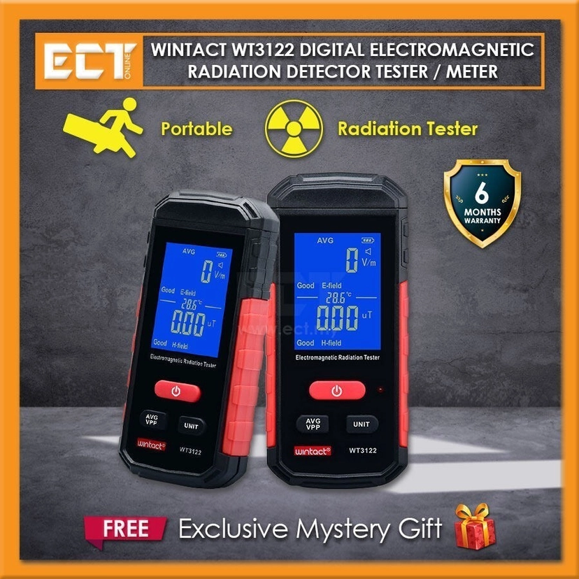 Tech Em Radiator Meter Wintact WT3122 Digital Electromagnetic Radiation Detector Tester ...