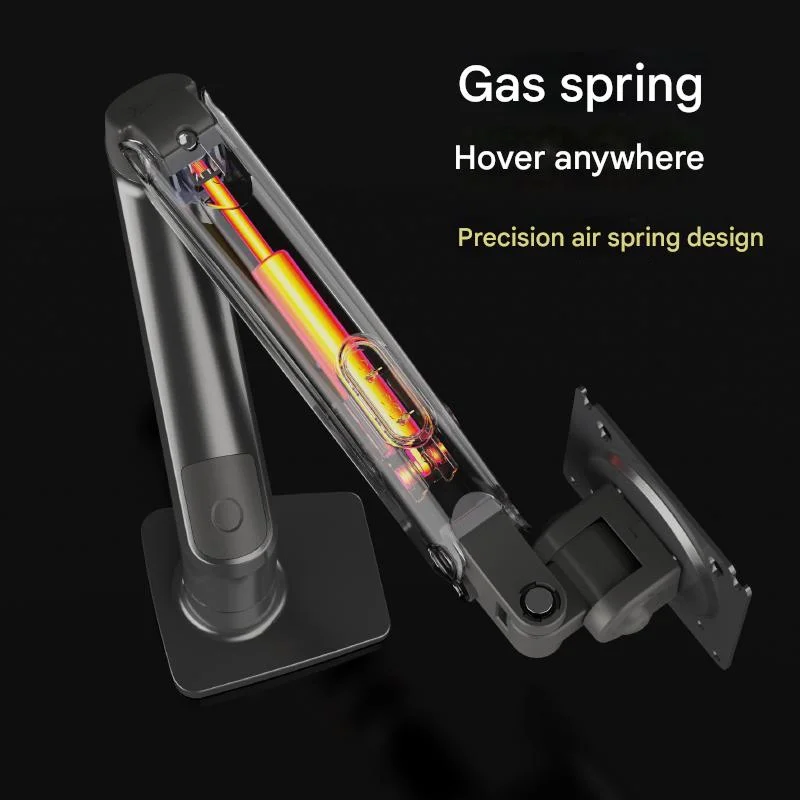 North Bayou F80 17 to 30 inch monitor desktop arm gas strut flexi mount black