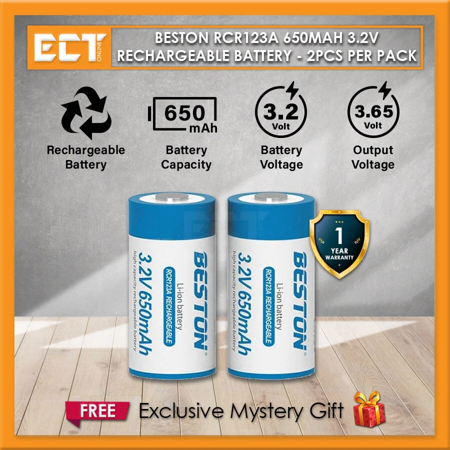 Beston RCR123A 650mA