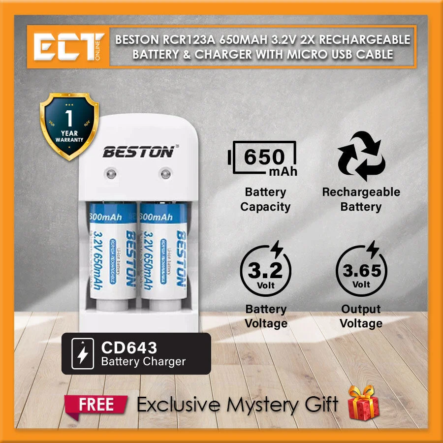 Beston RCR123A 650mA