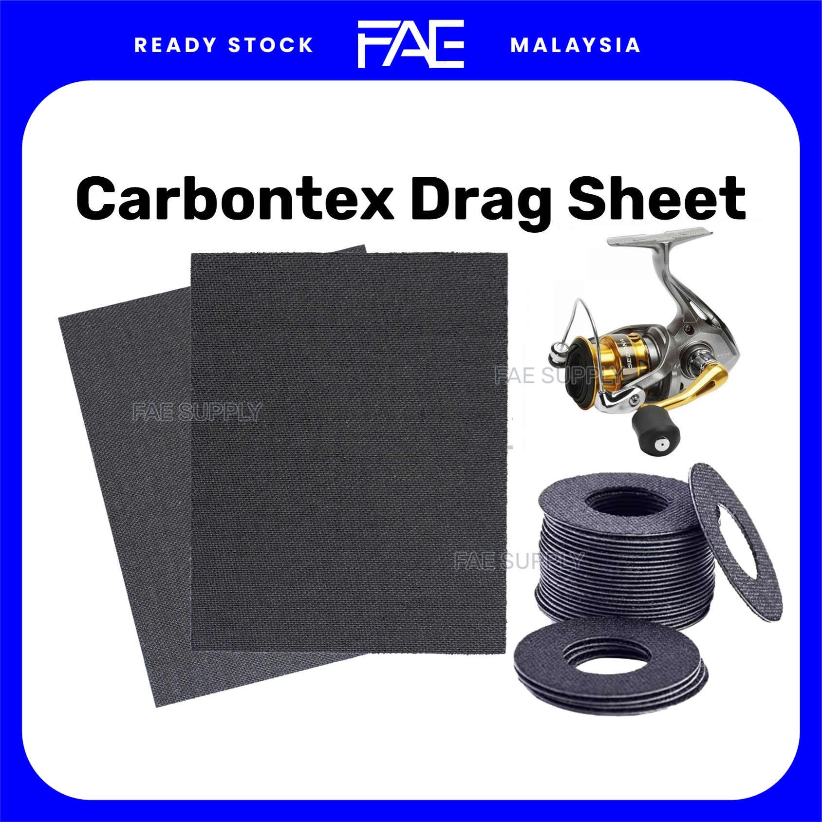 carbontex drag washer sheet for fishing reels Carbon Fiber Washers Penn, Newell, Shimano & Daiwa HiFishGear Carbontex Carbon Drag pad For