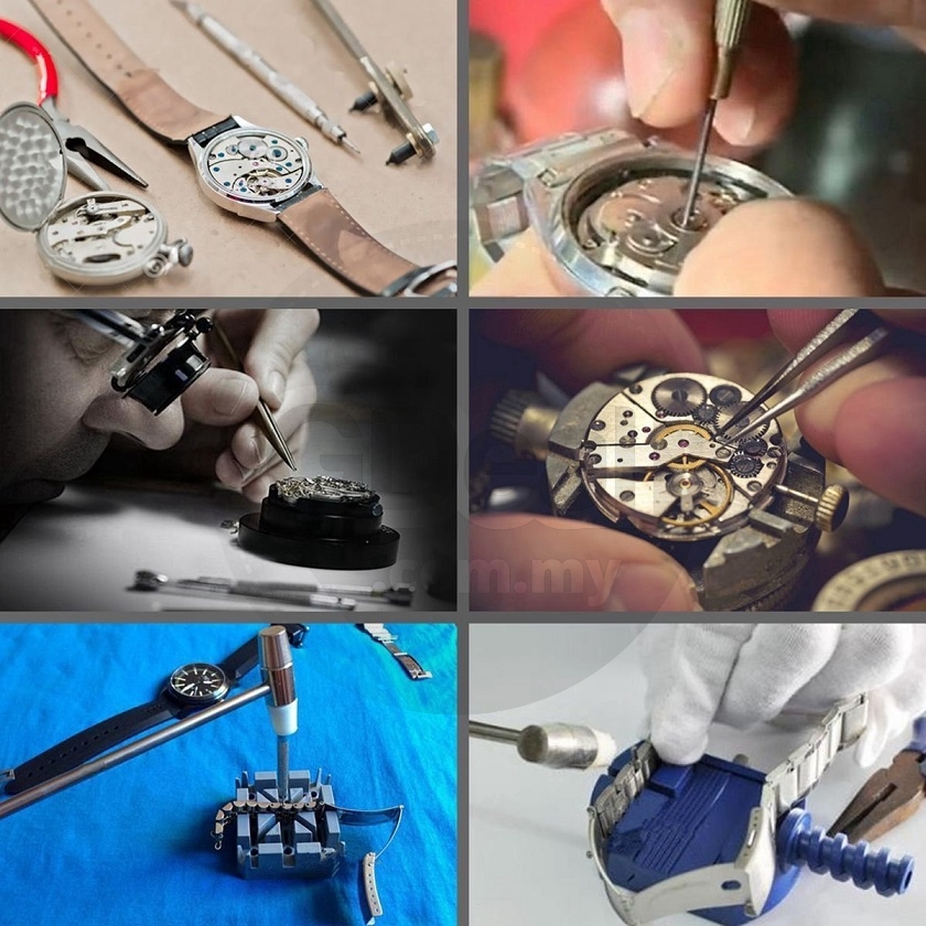 19pcs Professional Technician Watch Repair Fix Watchmaker Self