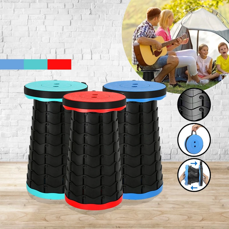 Foldable Telescopic Camping Stool Retractable and easy adjustable port Foldable Telescopic Camping Stool Retractable and easy adjustable port