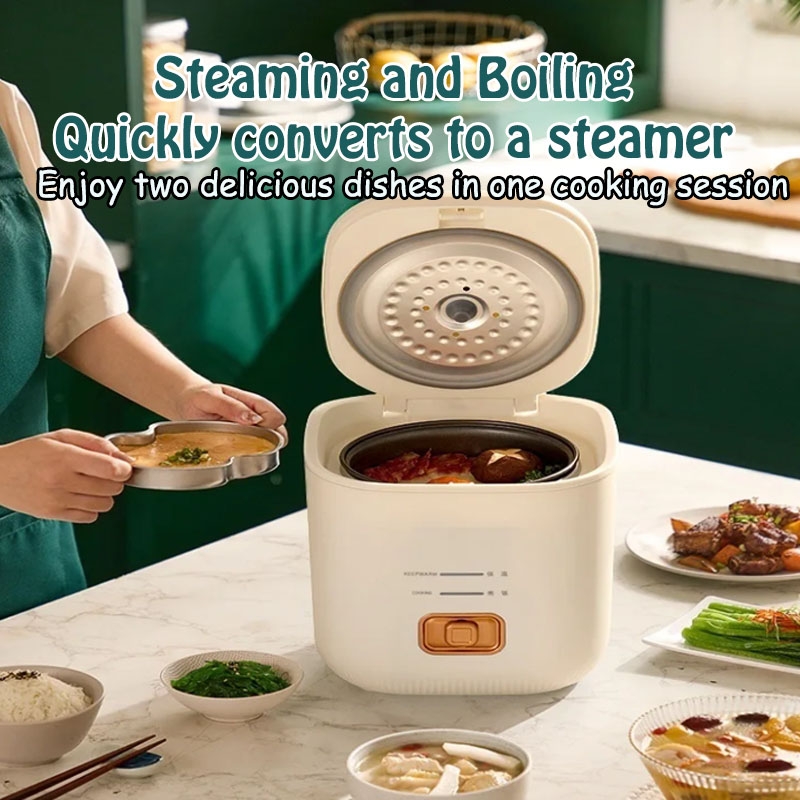 GTE Electric Mini Rice Cooker Non Stick Home Kitchen Use One