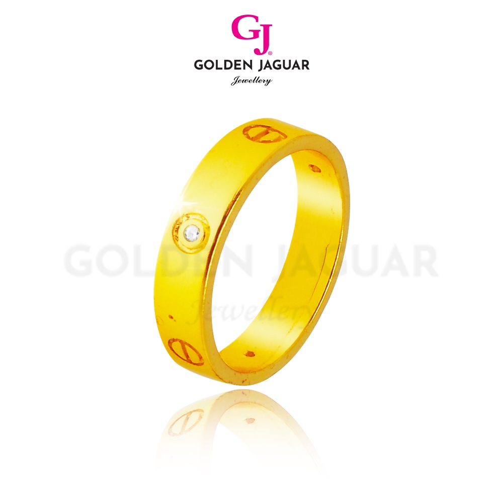GJ Jewellery Emas Korea 24k Rings Cincin Cincin Catty Gold Plated (87655)