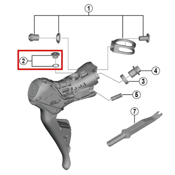 Shimano - Schraube Säuberung/O-Ringe Dura Ace ST-R9120 ST-R9170 Ultegra ST- R8020 Shimano - Schraube Säuberung/O-Ringe Dura Ace ST-R9120 ST-R9170 Ultegra ST- R8020