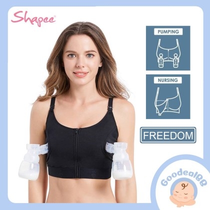 Shapee Handfree Pumping Bra, Adjustable Breast-Pumps Holding and Nursing Bra,  Suitable For Breastfeeding Pumps by Philips Avent, Spectra, More