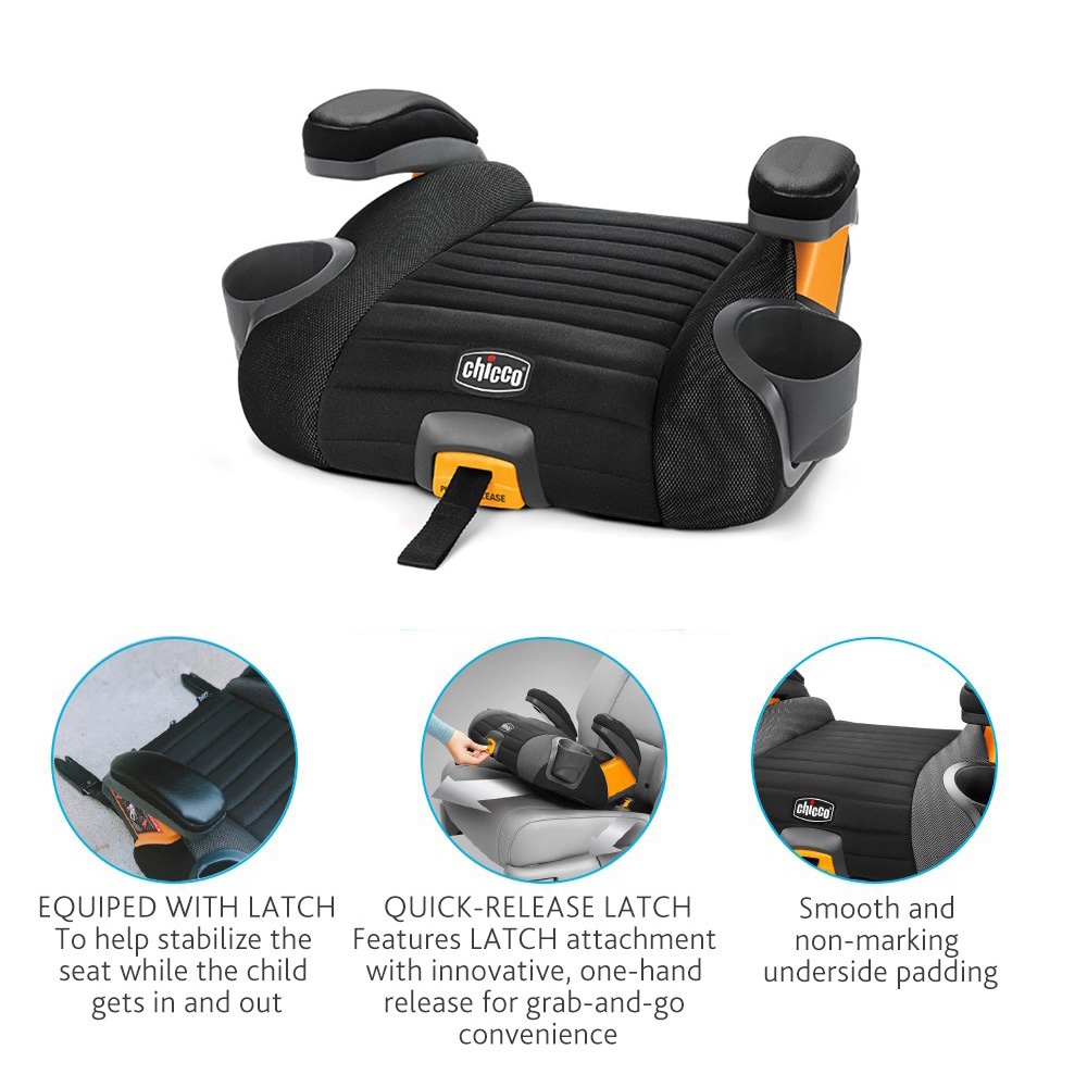 Chicco GoFit Plus Backless Booster Car Seat Booster Seat With
