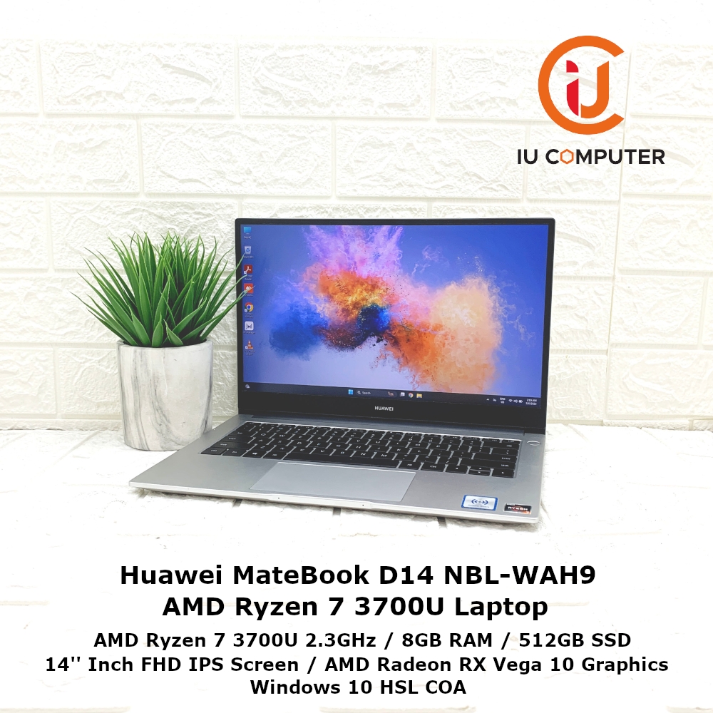 Matebook D 14 Huawei Amd Ryzen 3700u HUAWEI MATEBOOK