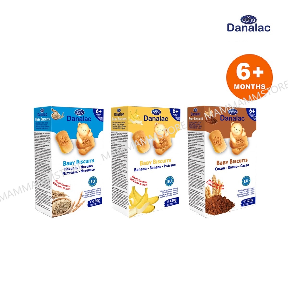 Danalac Baby Biscuits 120g for months+ MAM MAMM STORE