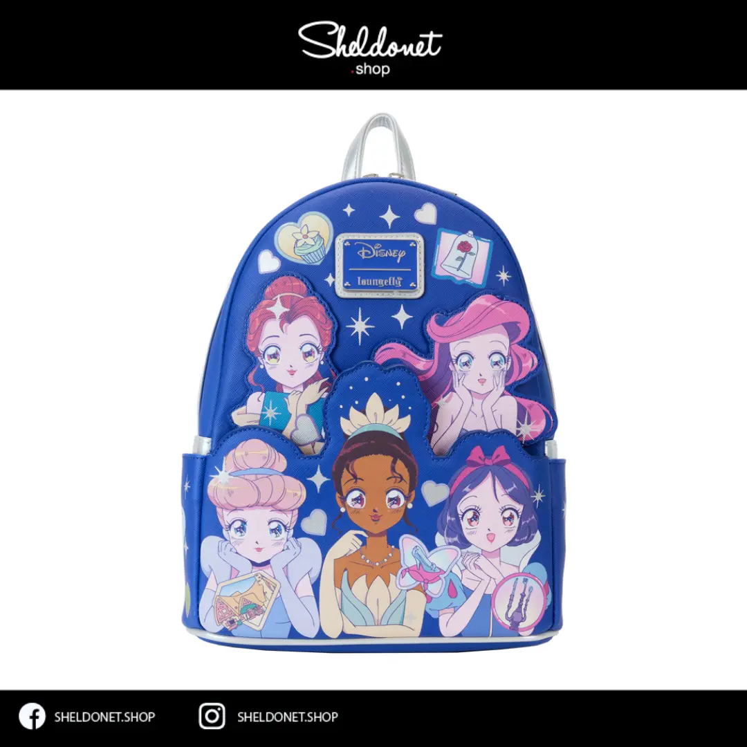 disney princess manga style mini backpack Triple Pocket Roadkill13 Each cell holds 60 Loungefly Disney Princess Manga Style
