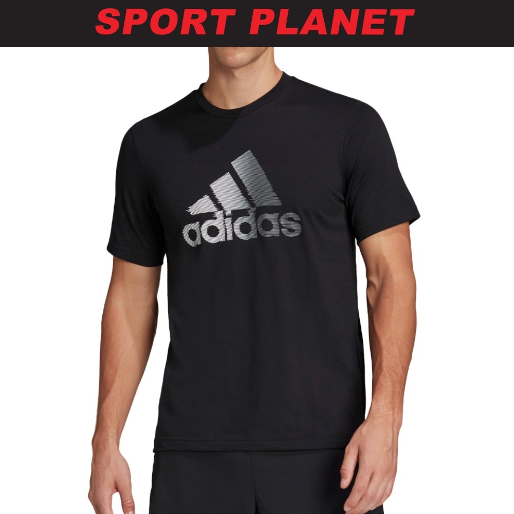adidas Men Aeroready Design To Move Logo Tee Shirt Baju Lelaki (HF7212) Sport Planet 24-39