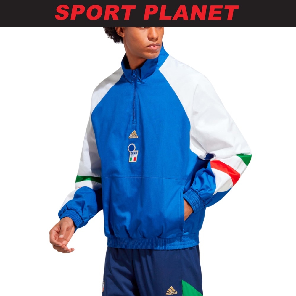 adidas Men Italy Icon Top Jacket Shirt Baju Lelaki (HT2188) Sport Planet 30-35
