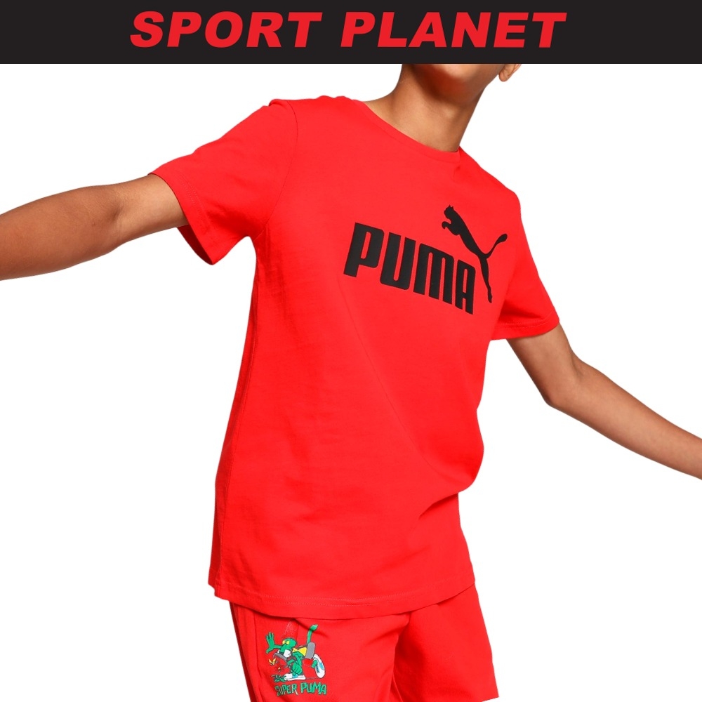 Puma Junior Essentials Logo Tee Shirt Baju Budak (586960-11) Sport Planet 25-14