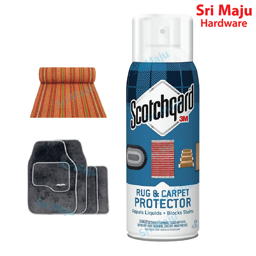 Maju 3m Scotchgard Rug Carpet Protector Velour Car Stairs Auto Bath Mats Repel Liquid Block Stain 14oz 396g Sri Hardware