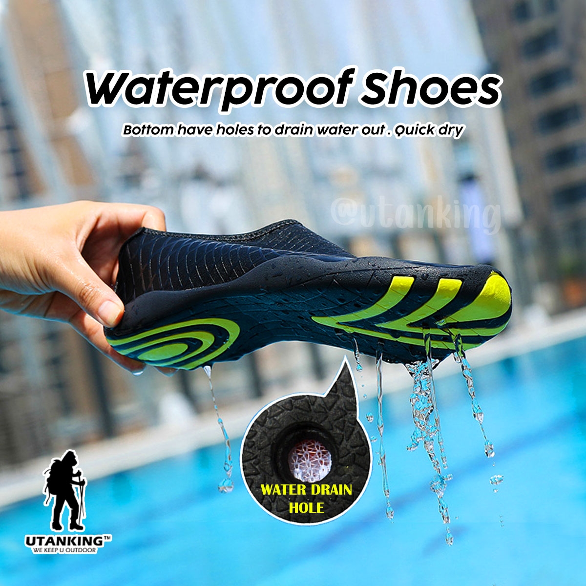 UtanKing™ Anti-Slip Outdoor Water Sport Shoe Swim Swimming Quick