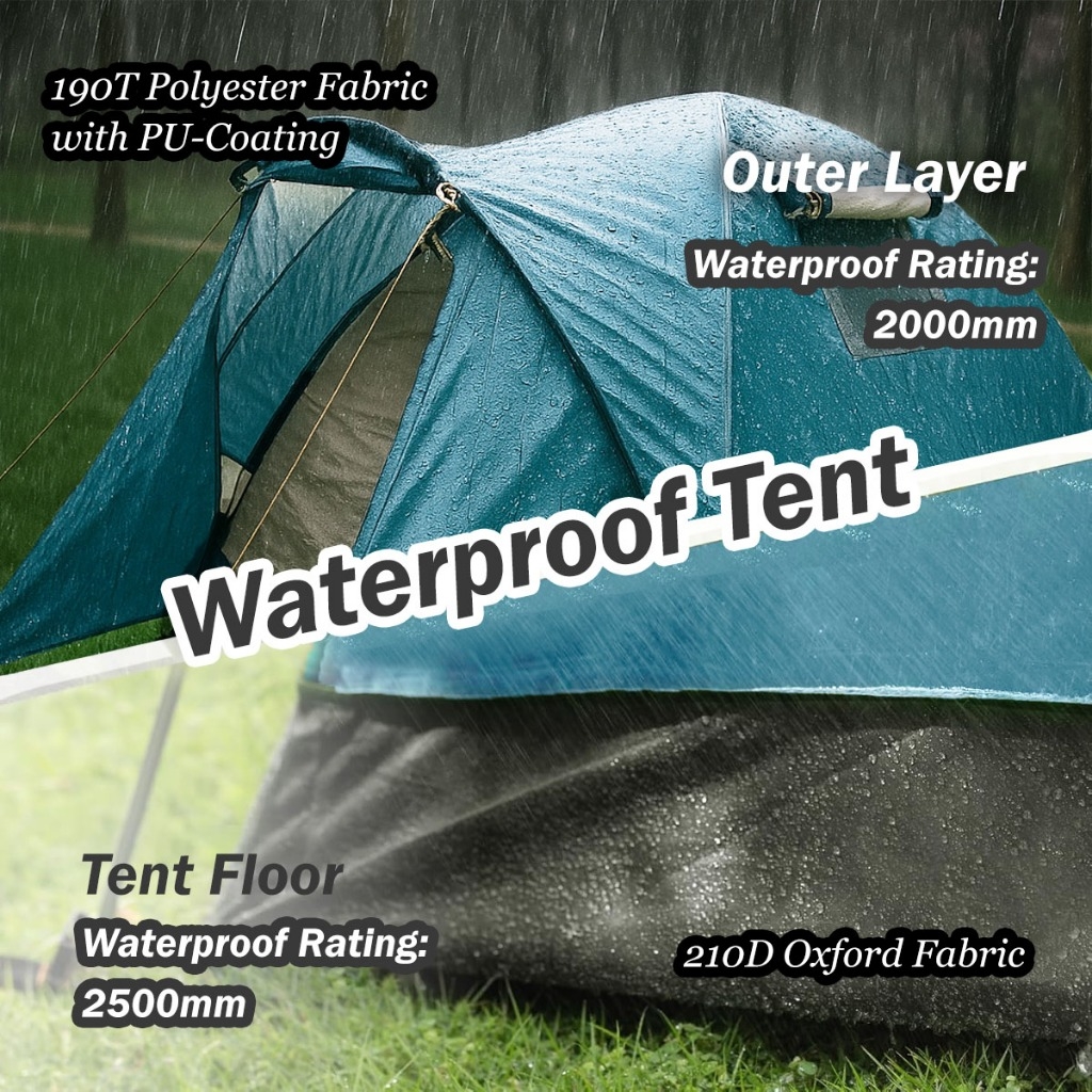 UtanKing™ Waterproof Camping Tent Foldable Tents Outdoor UV