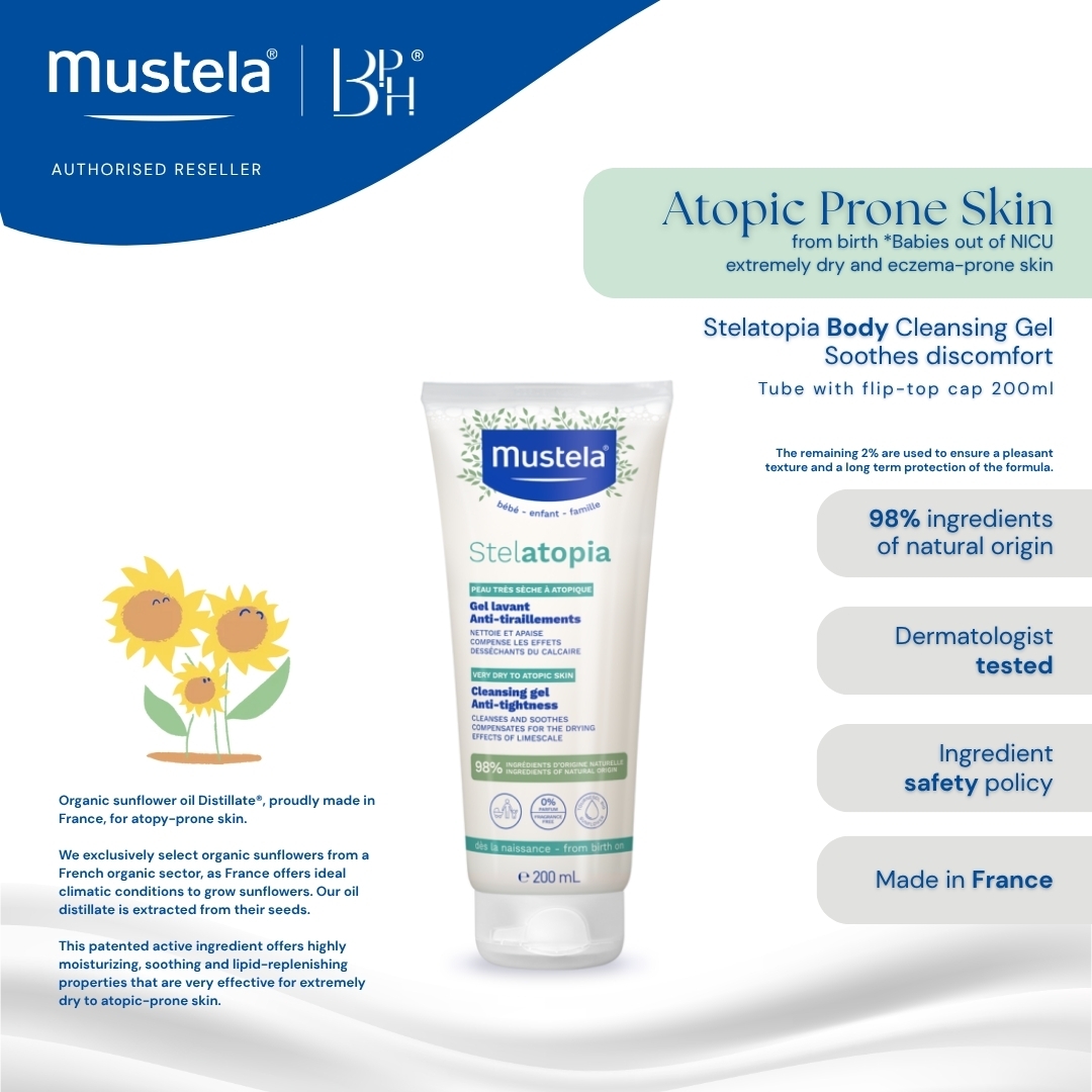 Eczema Prone Skin Mustela Stelatopia Emollient Cream 200ml MUSTELA