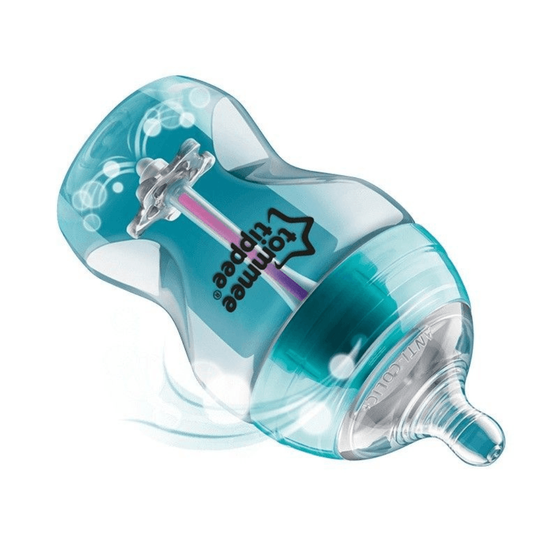 Tommee Tippee Anti-koliek babyflessen, natuurlijk gevormde Tommee Tippee Anti-koliek babyflessen, natuurlijk gevormde
