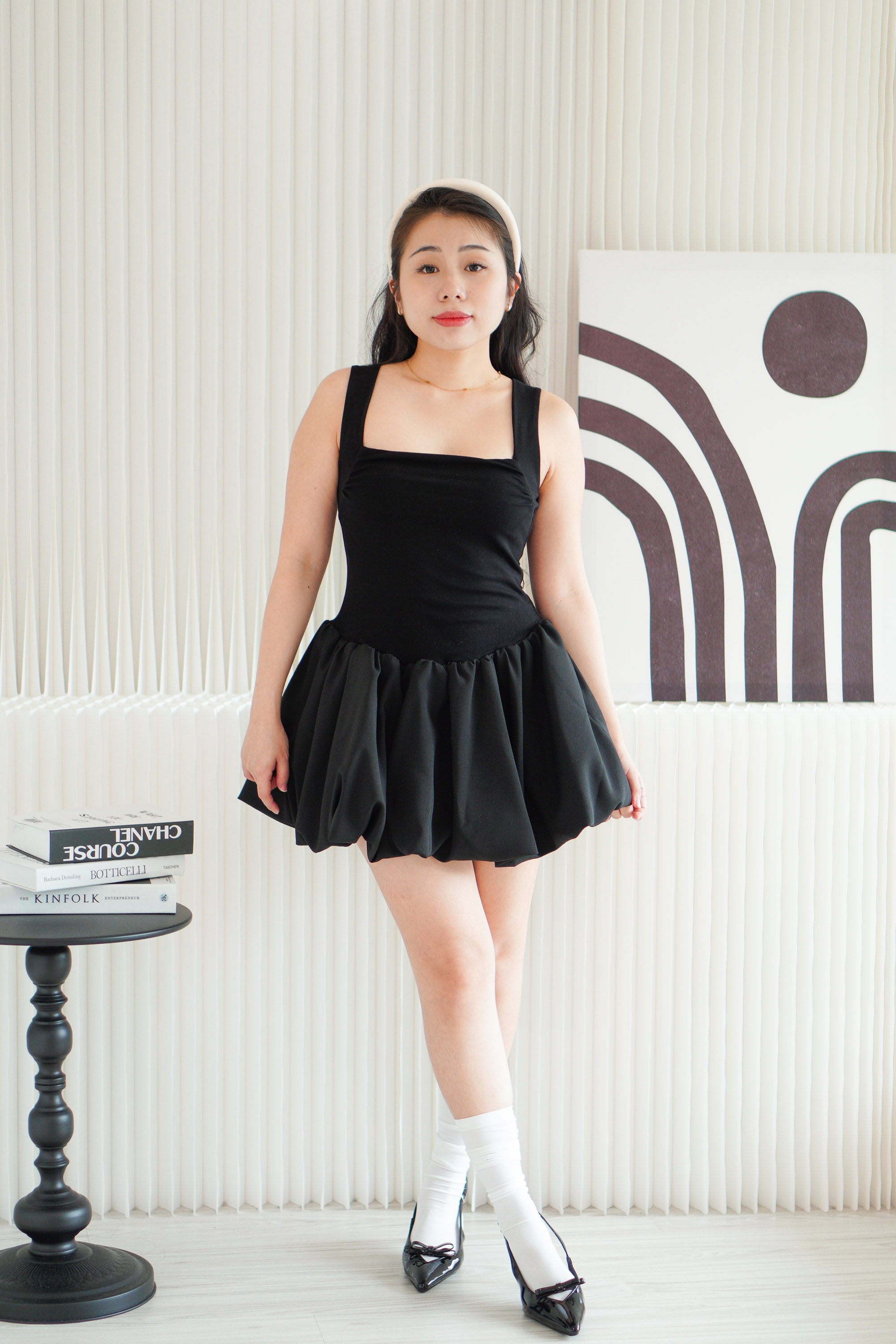 Lune Bubble Dress in Black | Bash Lune Bubble Dress in Black | Bash