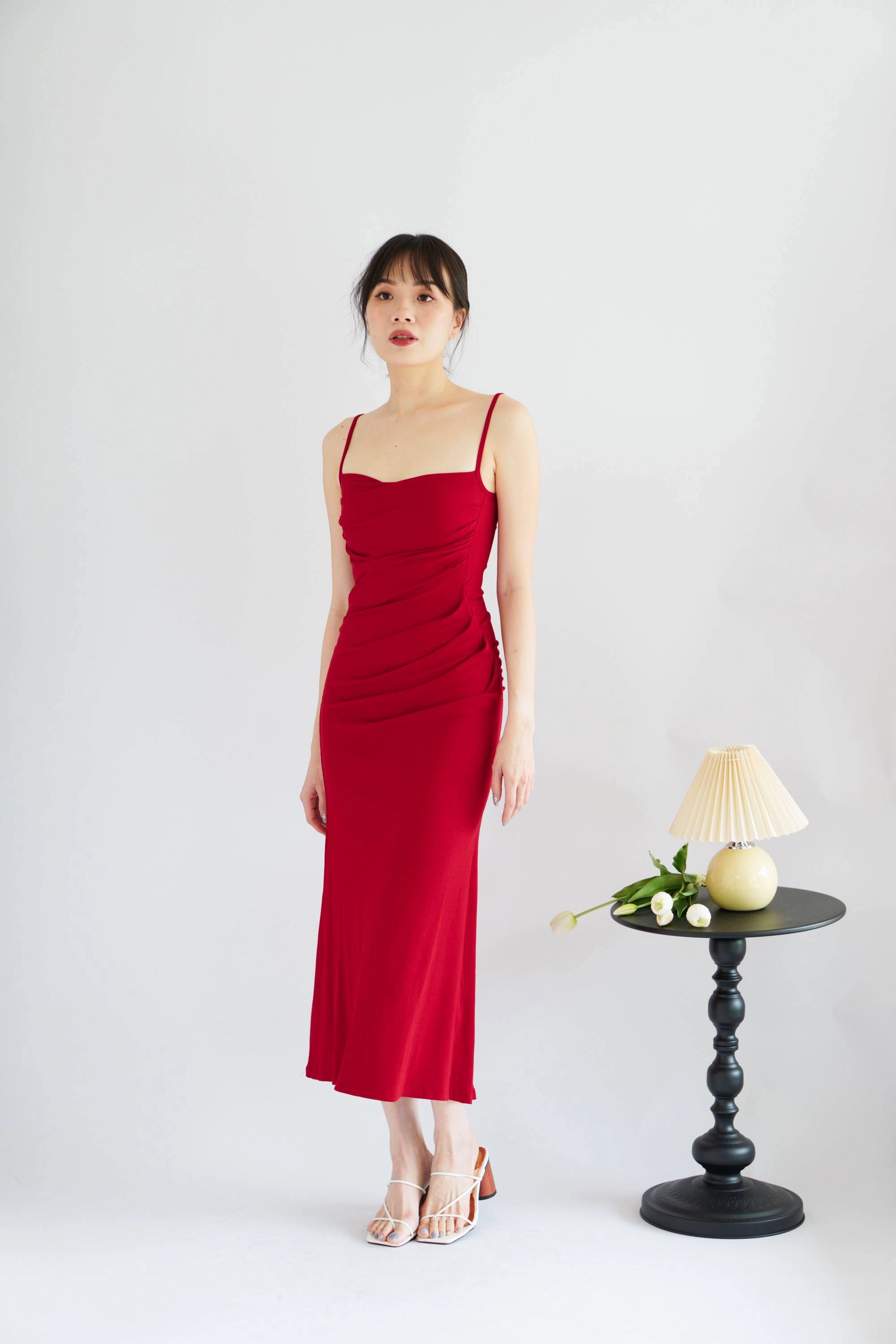 bash red dress Short Dress Isilda Red // ba&sh US
