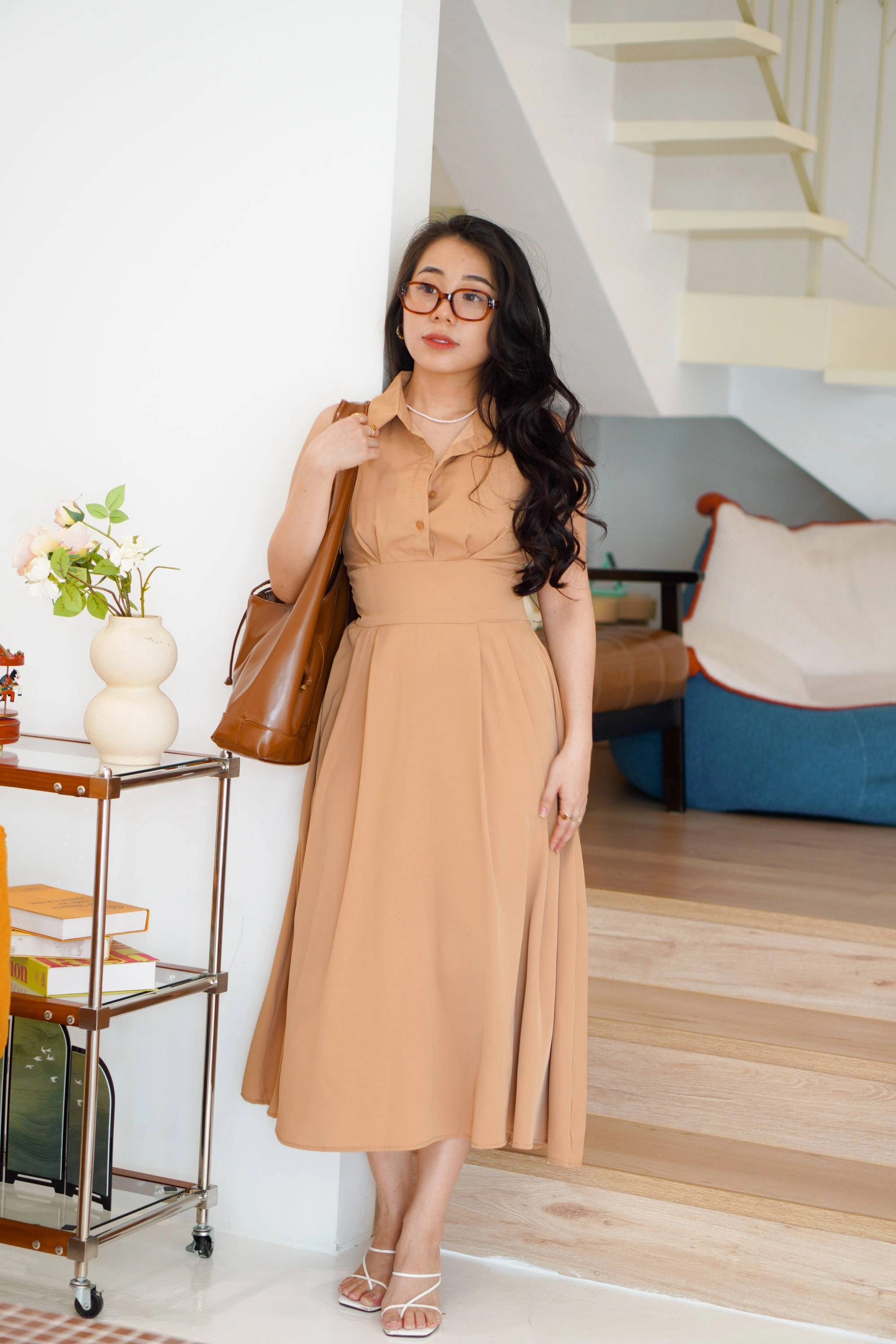 bash dresses I Always Get Asked: "Where Did You Get That?" When I Wear These Two leading to a skirt that drapes beautifully. Ba&sh Weena Dress - Gold