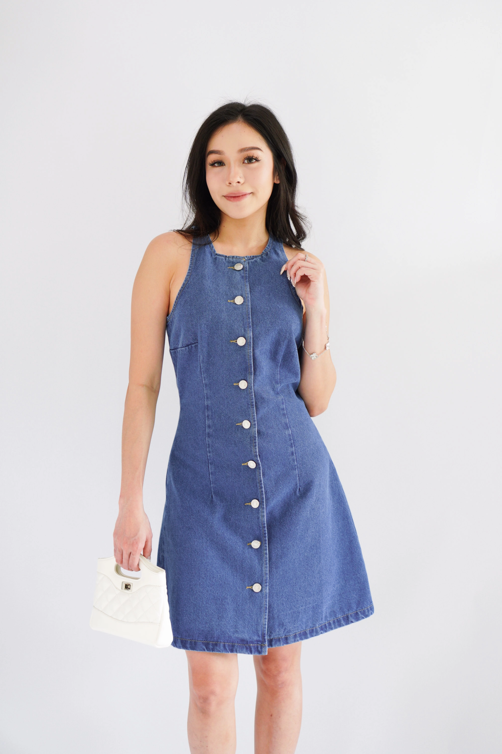 ba&sh denim dress Dress Liconi Blue // ba&sh CH
