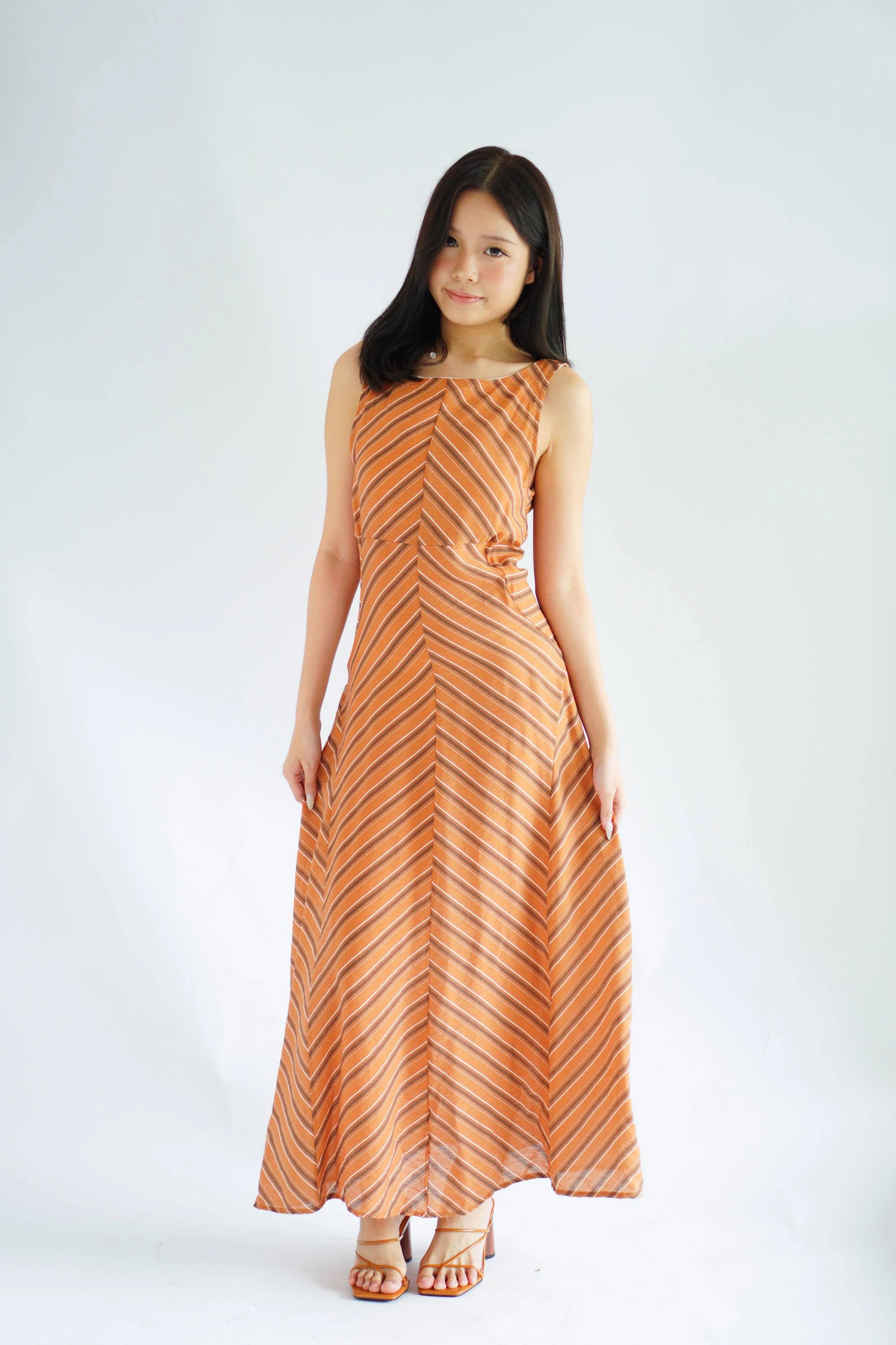 bash orange dress Ba&sh Gabriel Cut-out Dress in Orange