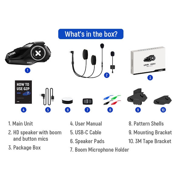 LEXIN G2P Motorcycle Helmet Bluetooth Intercom (2 Riders Intercom) | Bikers Stop Rawang - Motorcycle Helmets, Riding Gear & Accessories LEXIN G2P Motorcycle Helmet Bluetooth Intercom (2 Riders Intercom) | Bikers Stop Rawang - Motorcycle Helmets, Riding Gear & Accessories