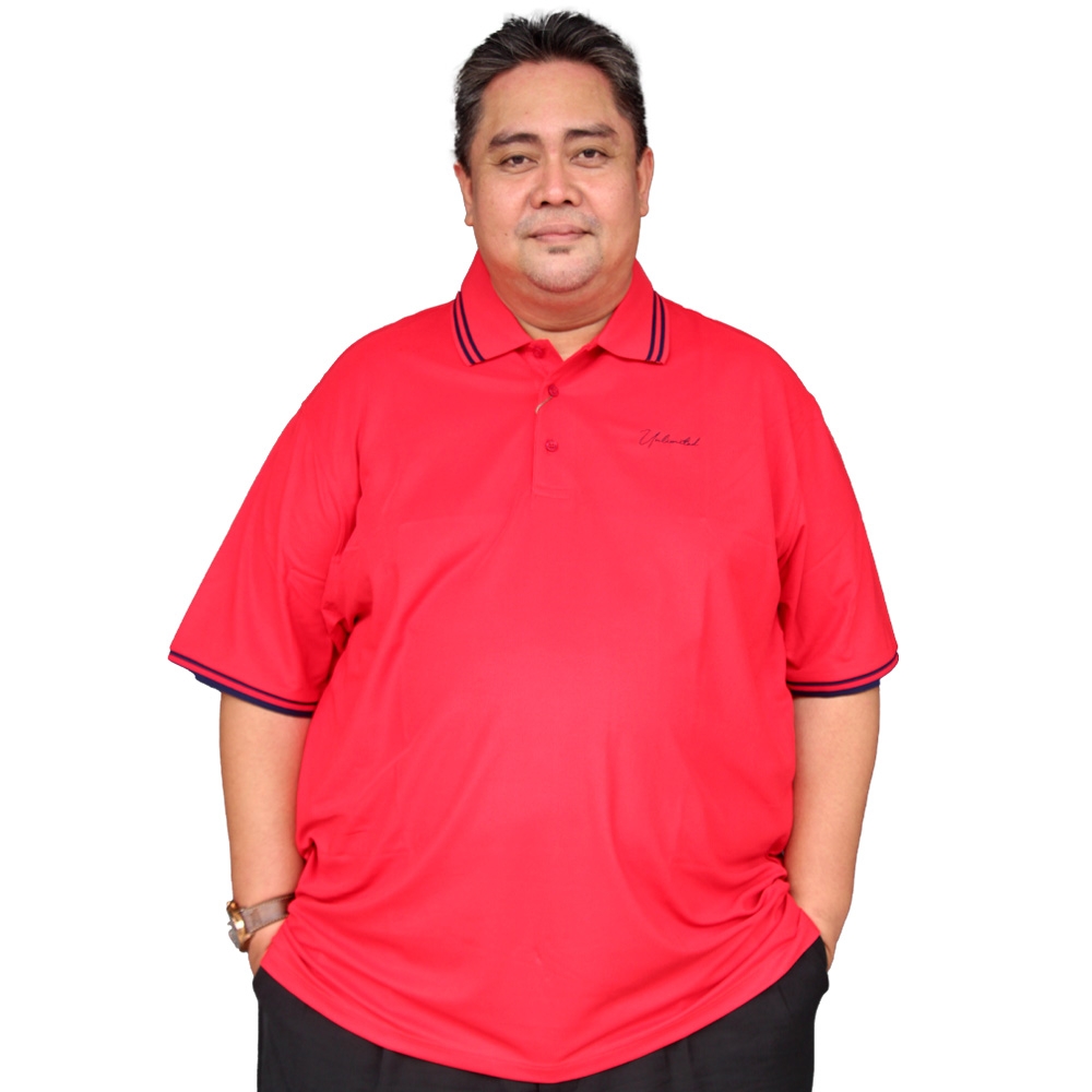 ULMT UNLIMITED Big Size Soft Touch Polo T-Shirt Plus Size Online