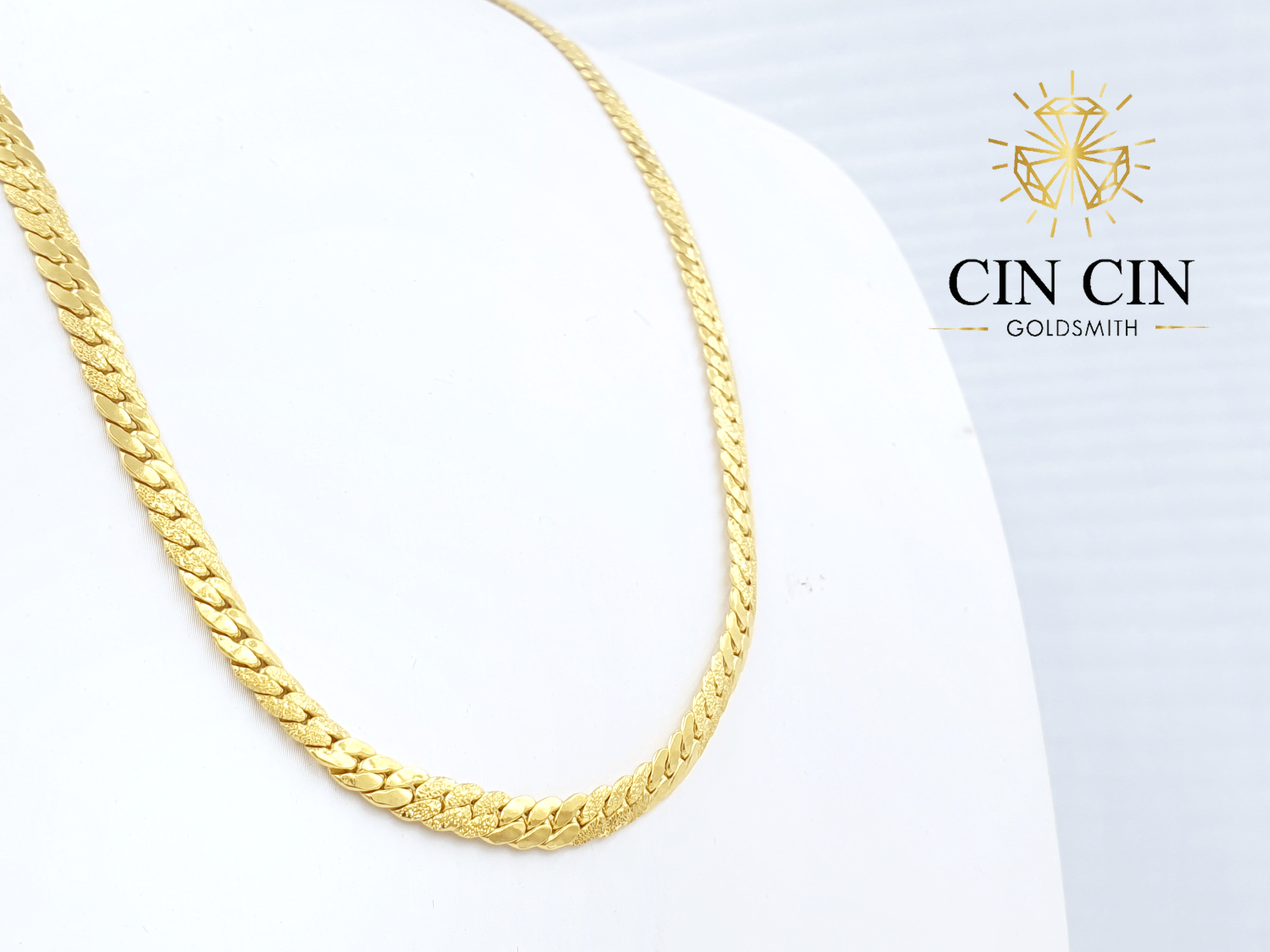 916 Gold Chain Snake Skin BCJ - Main Image