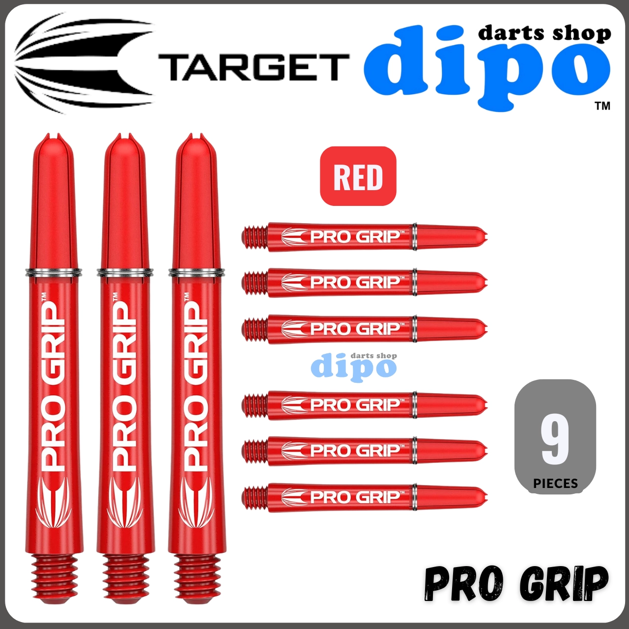 Target Darts 3 x Jeux of Bleu Pro Grip Arbres à fléchettes Moyen Target Darts 3 x Jeux of Bleu Pro Grip Arbres à fléchettes Moyen