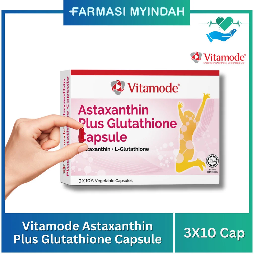 Vitamode Astaxanthin Plus Glutathione 3X10 Cap