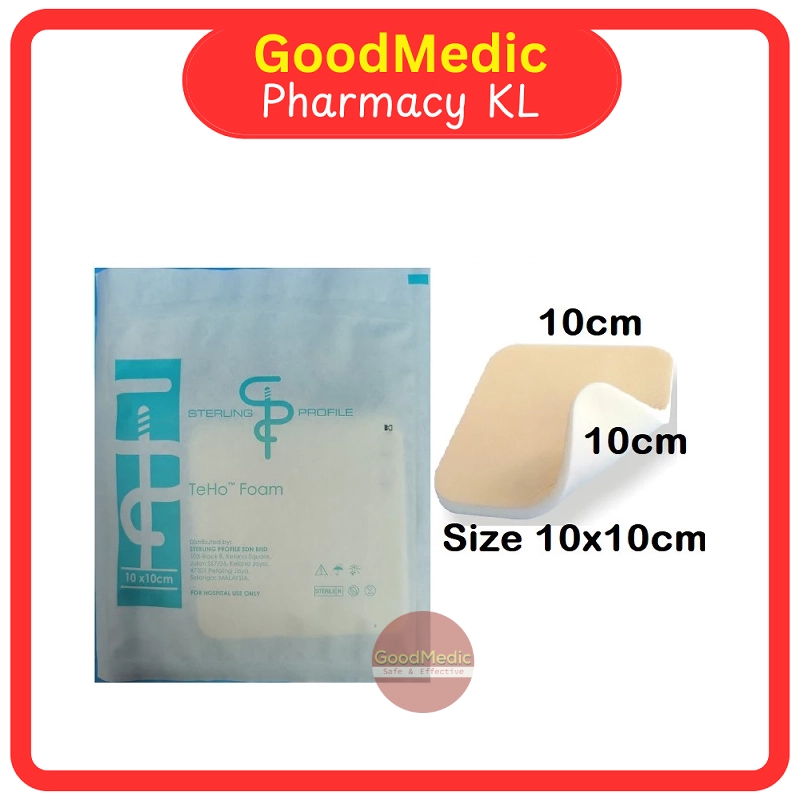 teho silver foam dressing TEHO SILVER FOAM DRESSING 10CMX10CM 1'S