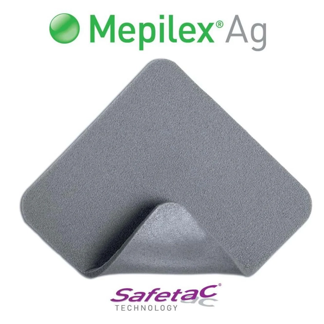 mepilex silver foam burn dressing Silver Foam Dressing Mepilex Ag Silicone