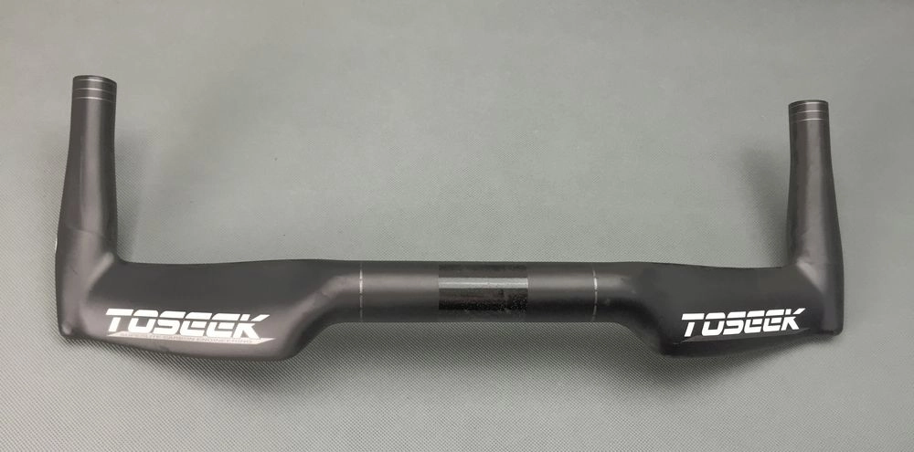 Manubrio TOSEEK 3K Full Carbon Bullhorn 31,8mm Per Bici Da Corsa E Triathlon - Foto 4