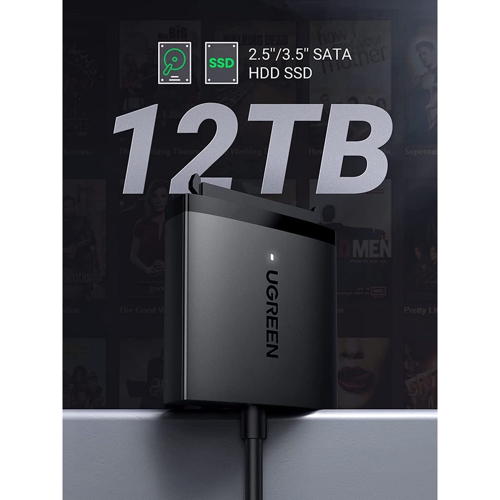 UGREEN USB to SATA Adapter SATA HDD SSD 12TB Hard