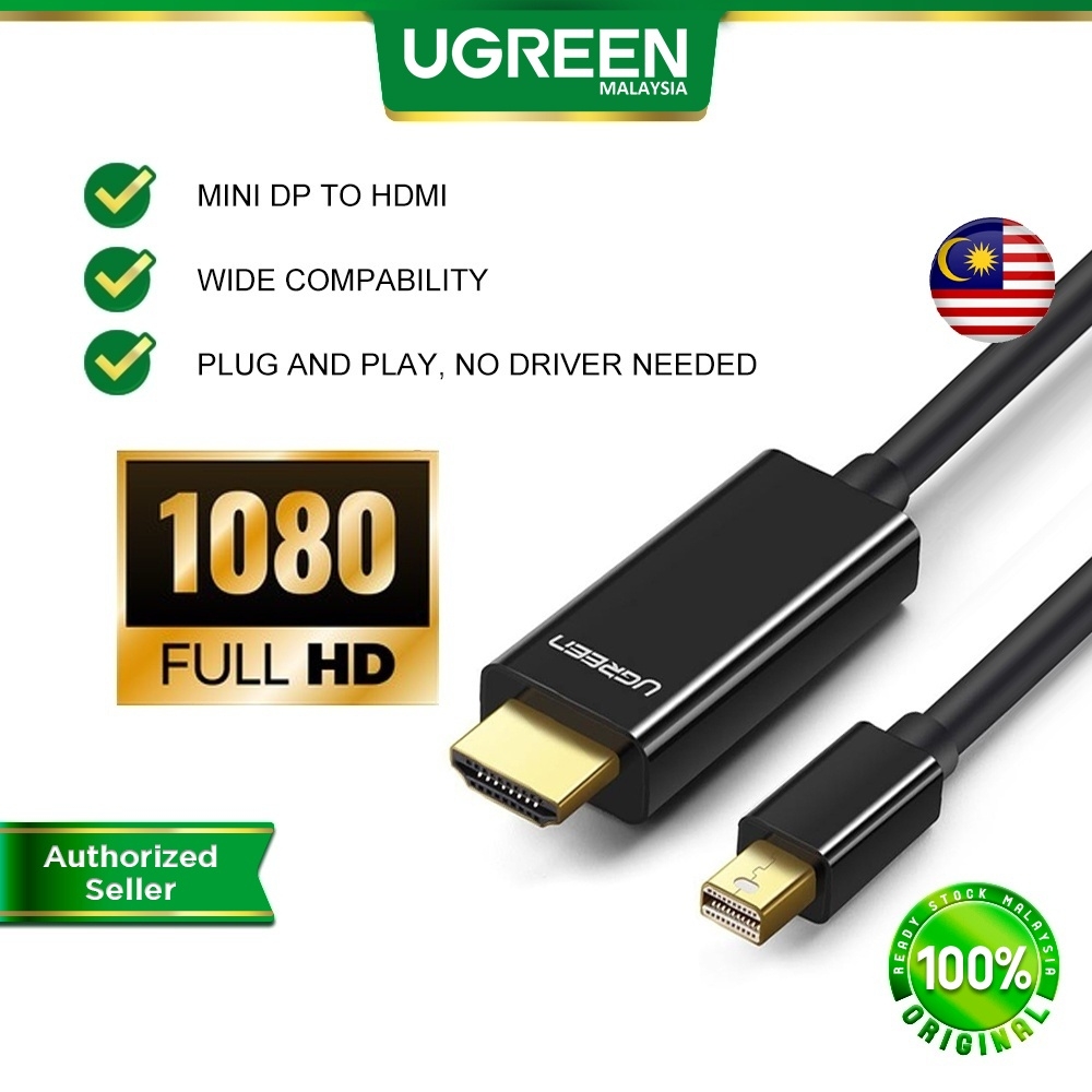UGREEN Mini DP Display Port Male to HDMI Interface Gold