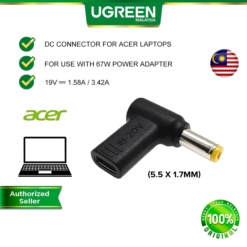UGREEN USB C to DC Converter For HP Asus Acer Lenovo Laptop