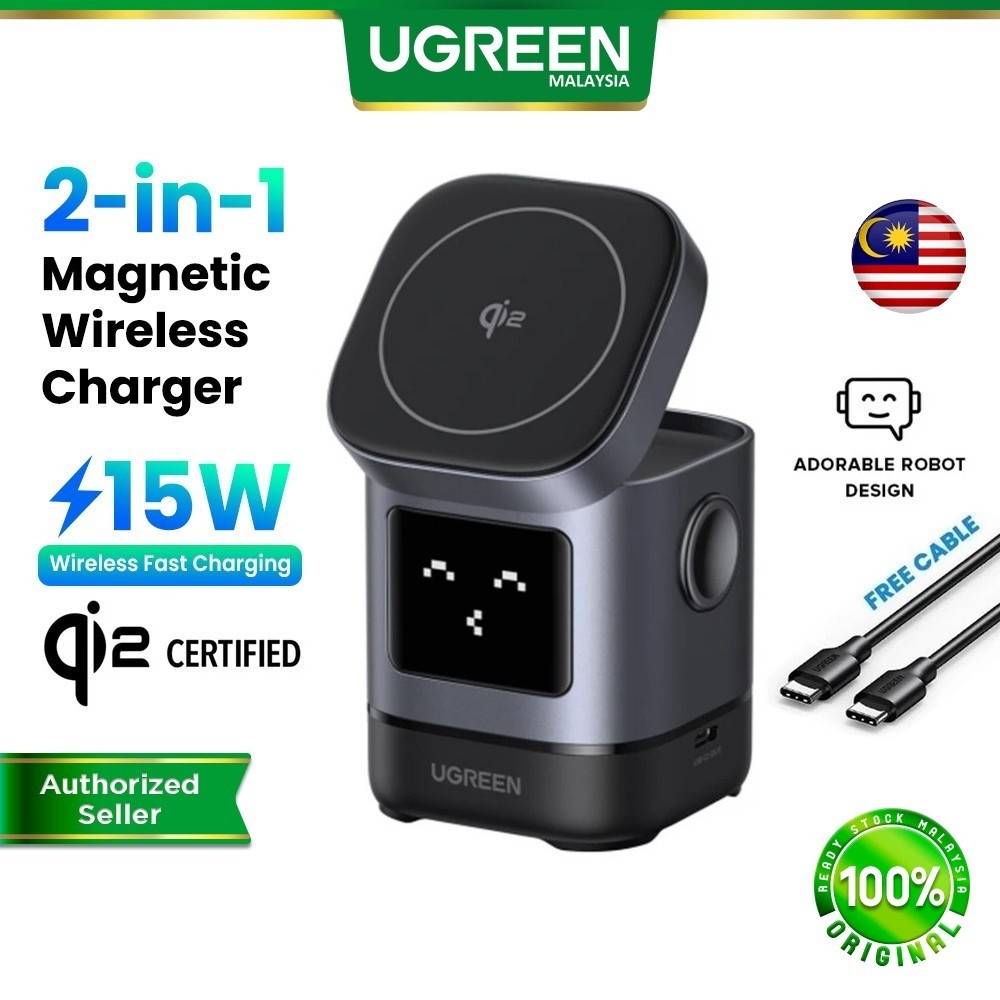 UGREEN UNO in Magnetic Wireless Charger 15W Qi2 Fast Charging