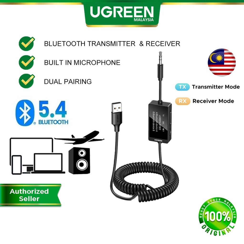 UGREEN Bluetooth Transmitter Receiver Audio Aux Adapter
