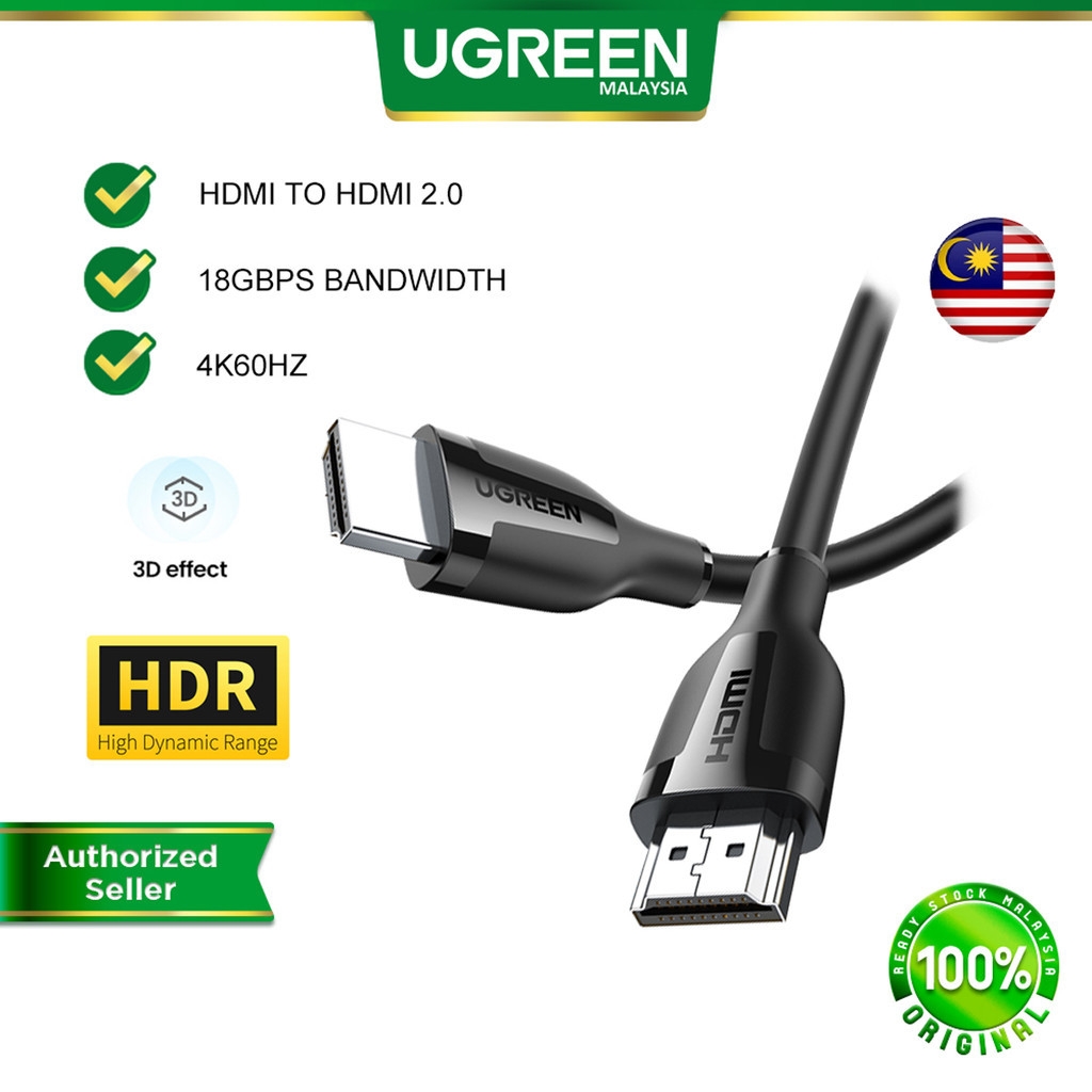 UGREEN HDMI to HDMI 4K 60Hz 18Gbps 3D Visual Effect Video