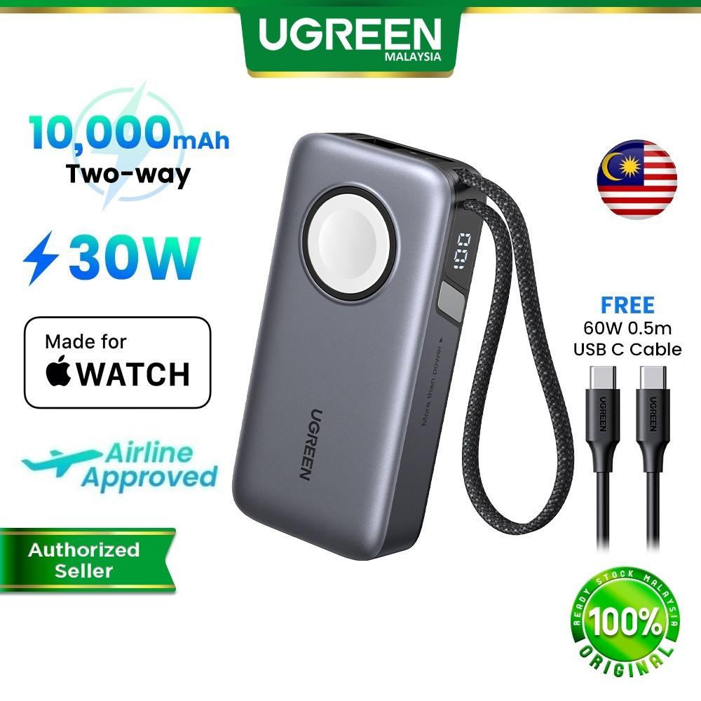 UGREEN Nexode 10000mAh Powerbank Voor IWatch 5W , PD30W USB C Tweewegs Snelladen Ingebouwde Kabel Led Scherm 17 Pro Iphone Pro Max Galaxy S25 Ultra Enz 2798586566 UGREEN Nexode 10000mAh Powerbank Voor IWatch 5W , PD30W USB C Tweewegs Snelladen Ingebouwde Kabel Led Scherm 17 Pro Iphone Pro Max Galaxy S25 Ultra Enz 2798586566