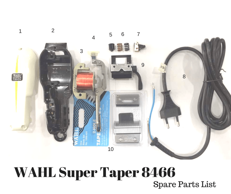 WAHL SUPER TAPER SPARE PART DIAGRAM - Main Image