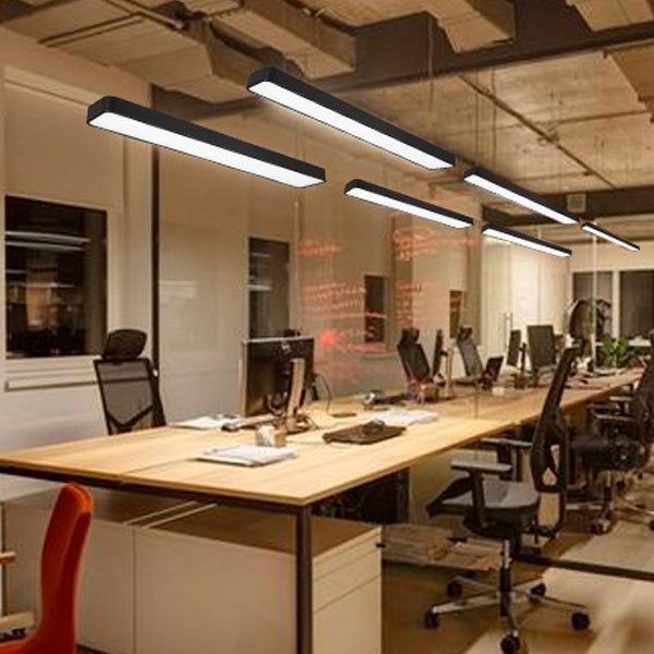 2FT LED T8 Linear Light Fitting Office Linear Pendant Light -Single Double Triple