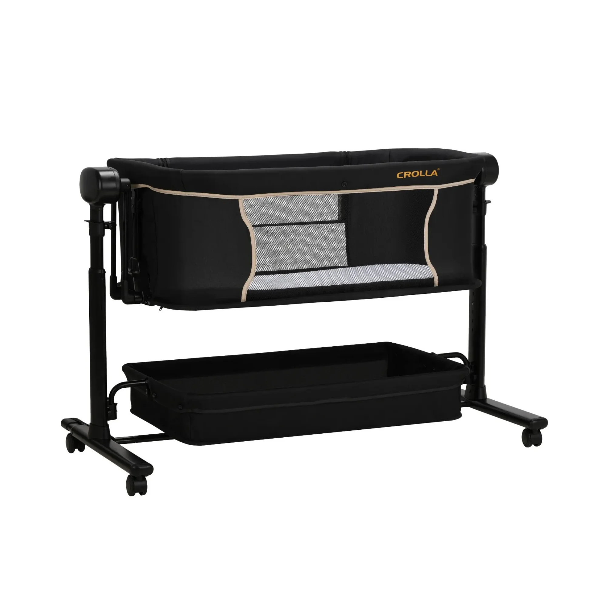 Crolla Anya baby electric swing crib bedside cot with bluetooth and anti reflux design