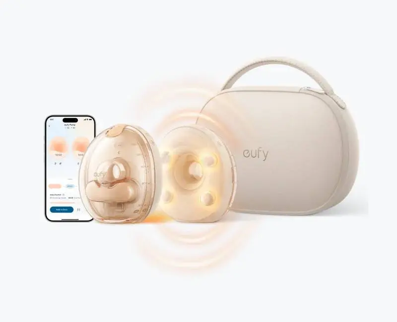 eufy Wearable Breast Pump S2 Pro hands-free smart breast pump with charging case-2