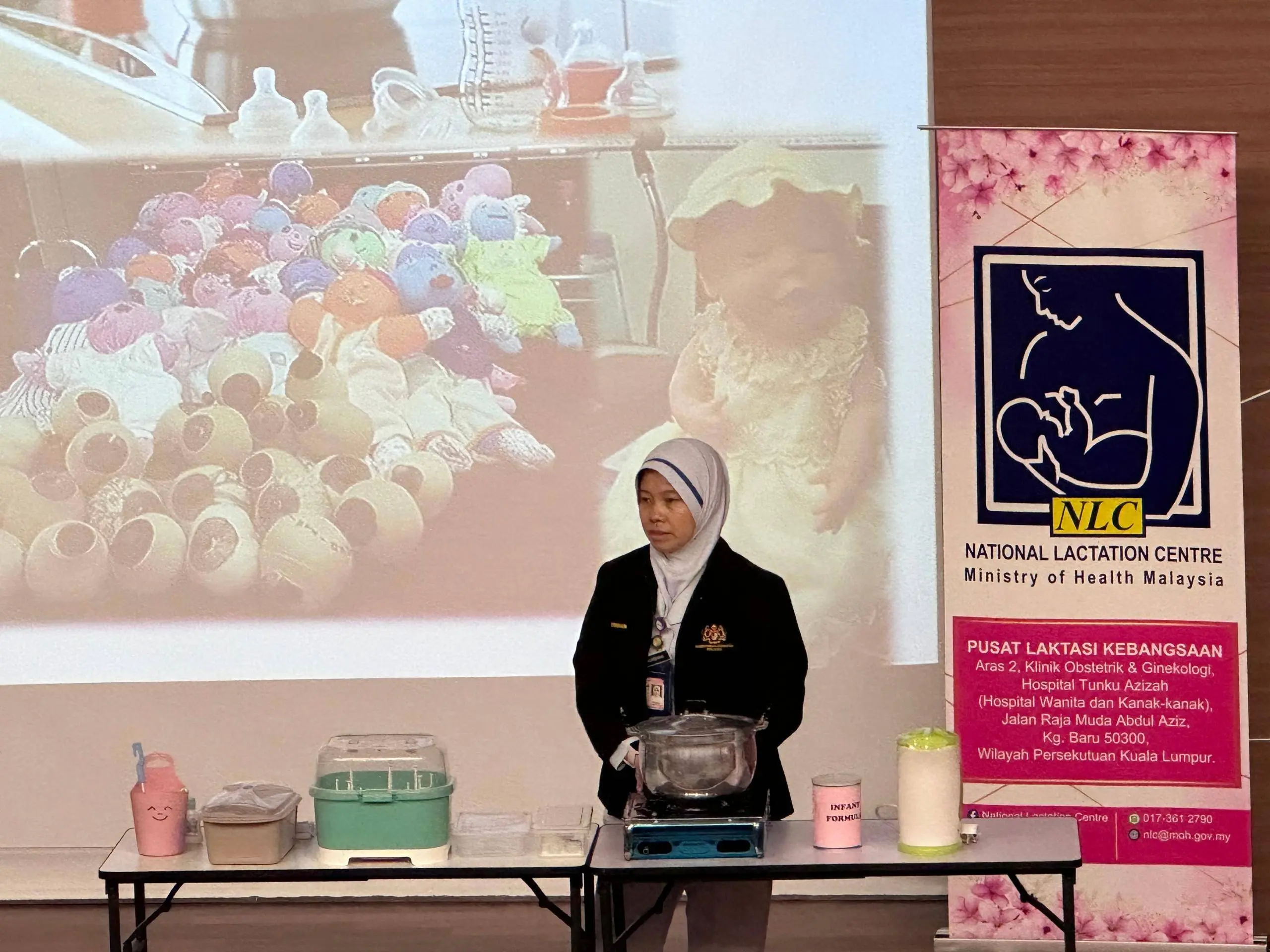 NLC Breastfeeding Course attended by brother bear Rays and Dee